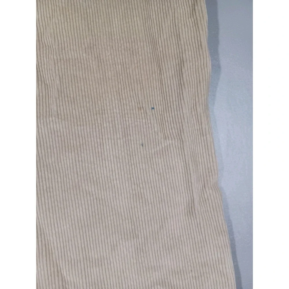 LL Bean Pants Mens 36x30 Khaki Corduroy Straight Leg Made In USA